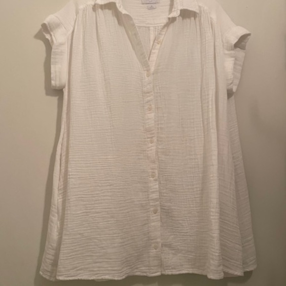 Aritzia Little Moon Airplush Sail Shirt White - Picture 4 of 10